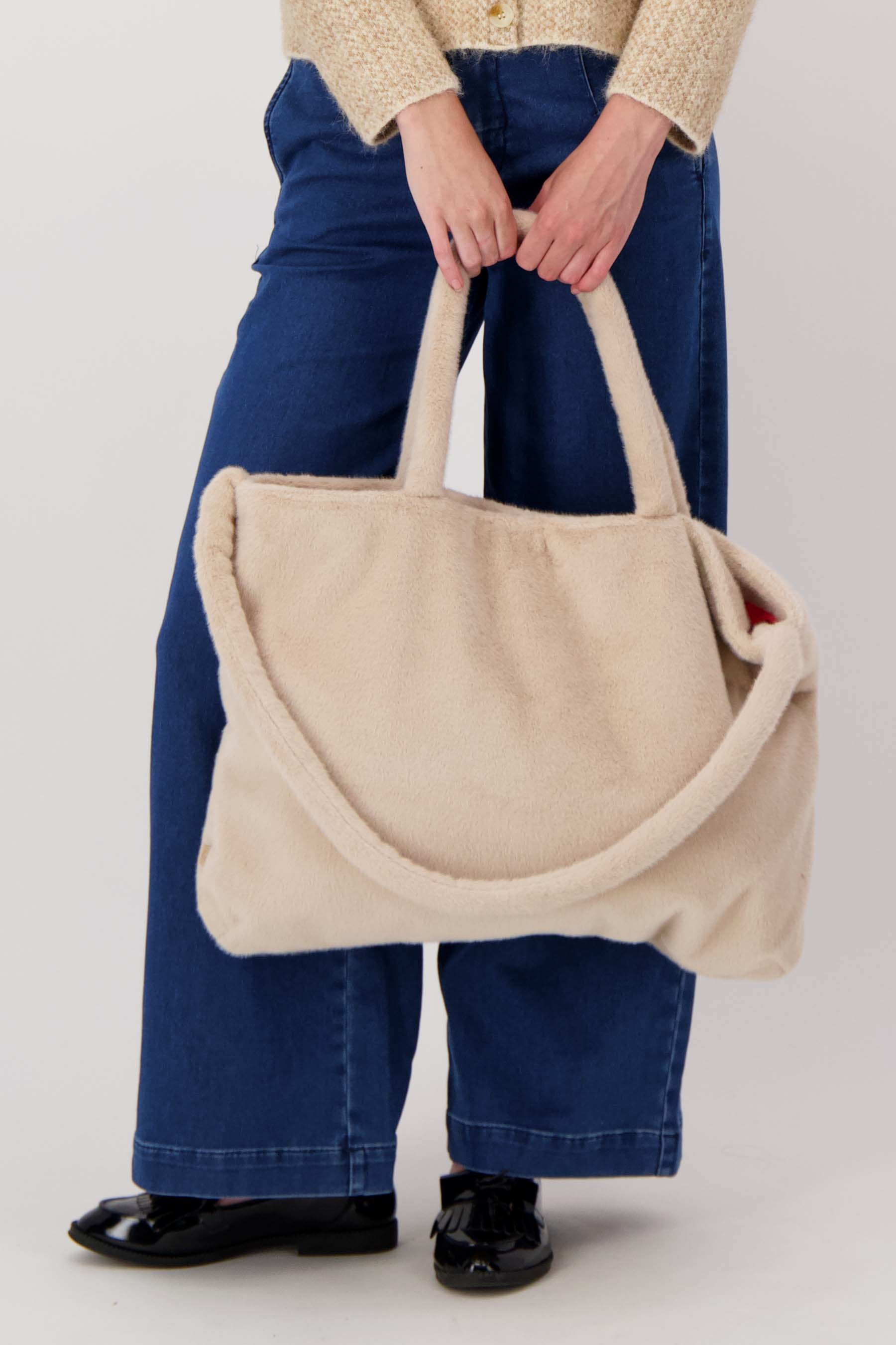 Zusss - shopper van faux fur