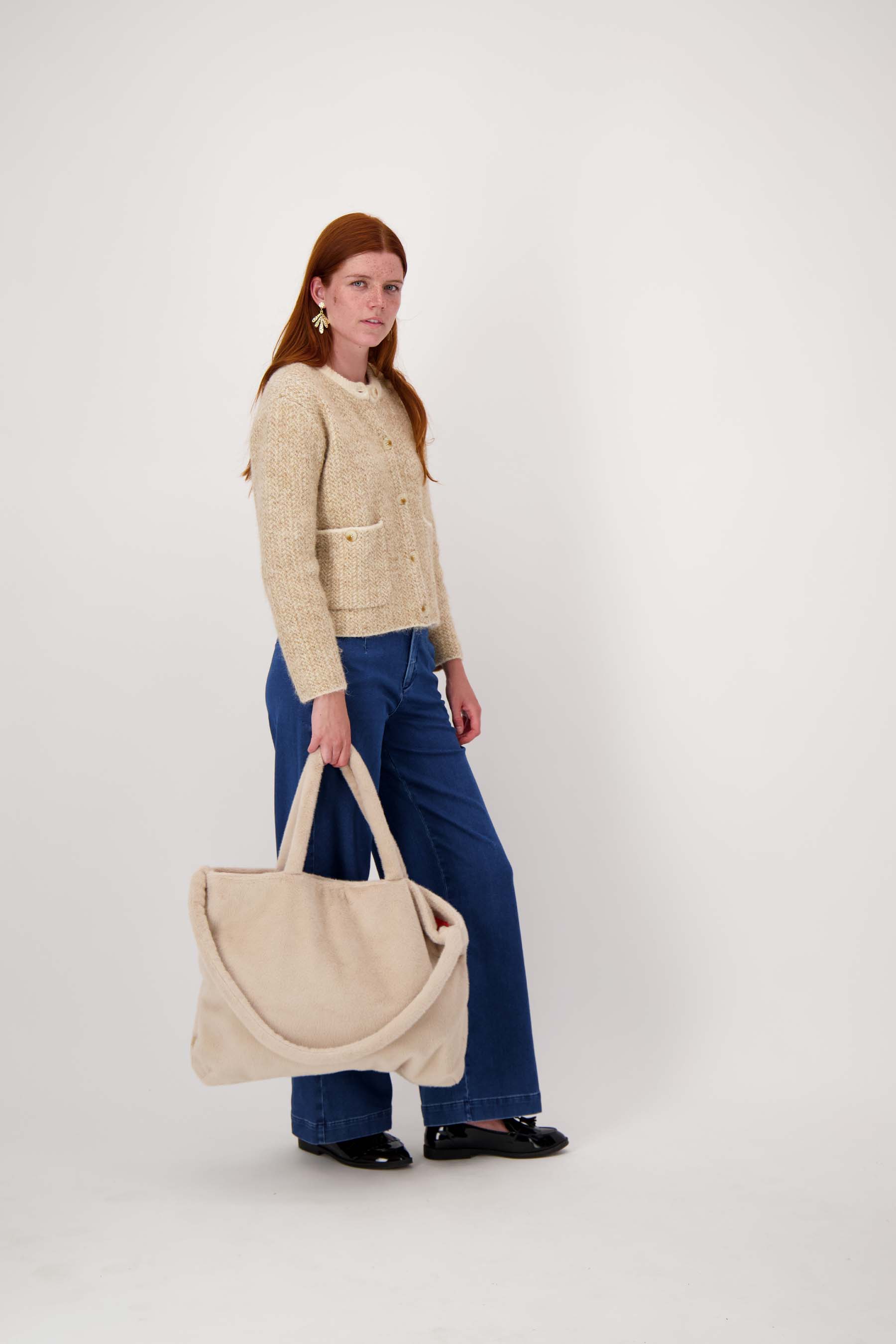 Zusss - shopper van faux fur