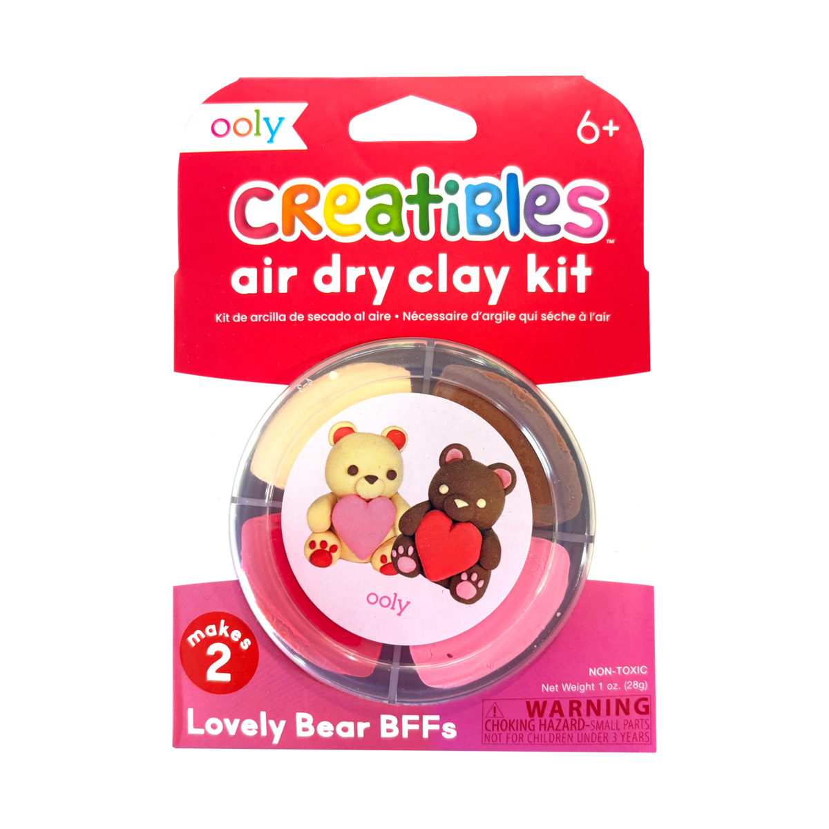 Ooly - creatives air dry clay kit - lovely bears