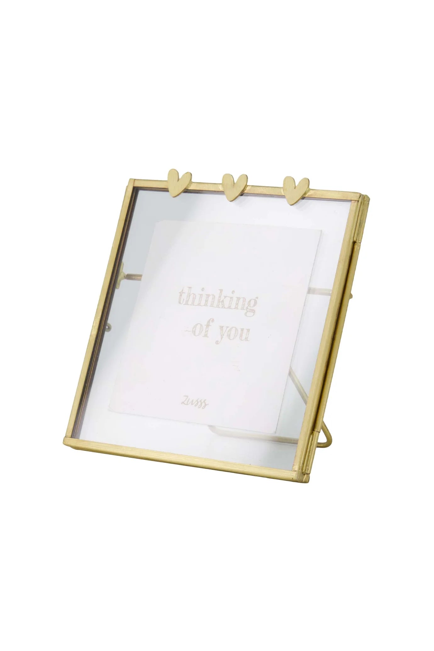 Zusss - fotolijstje hartjes - goud