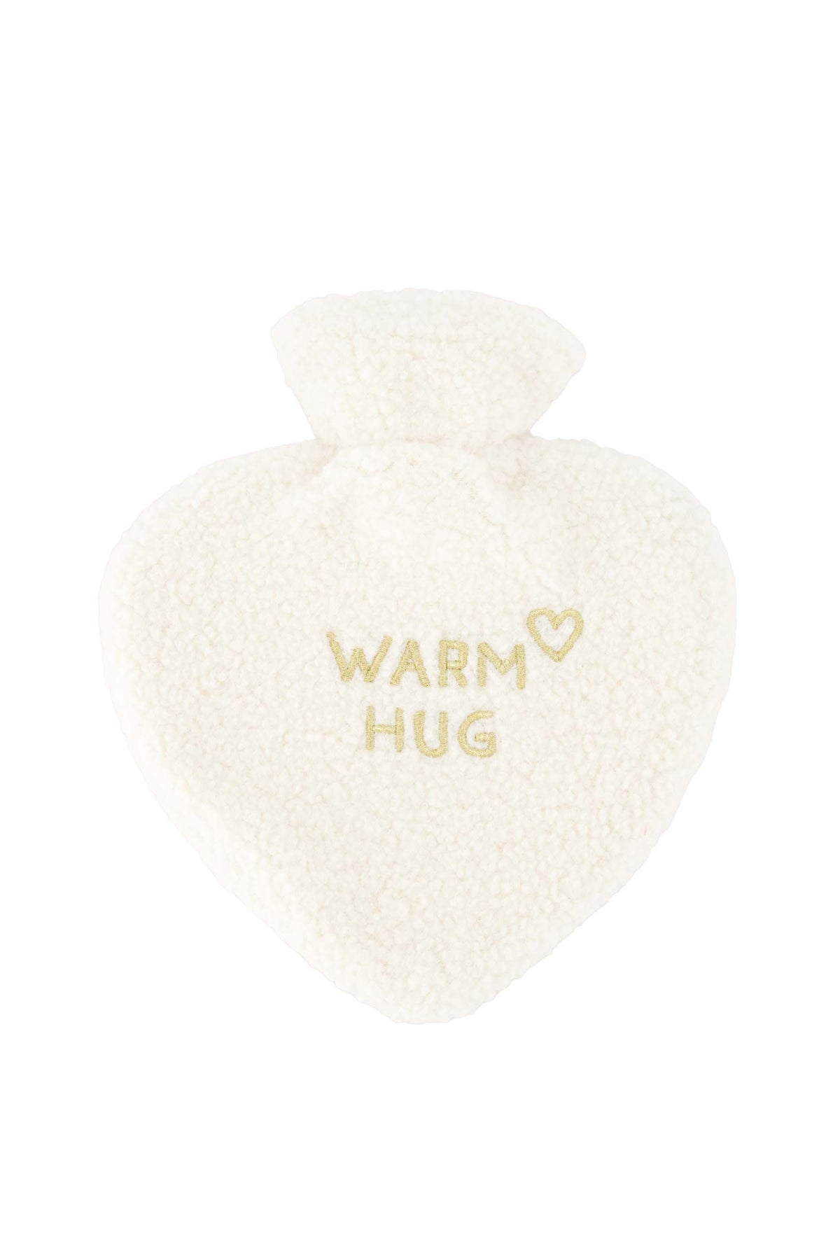 Zusss - hot water bottle warm hug - white/gold