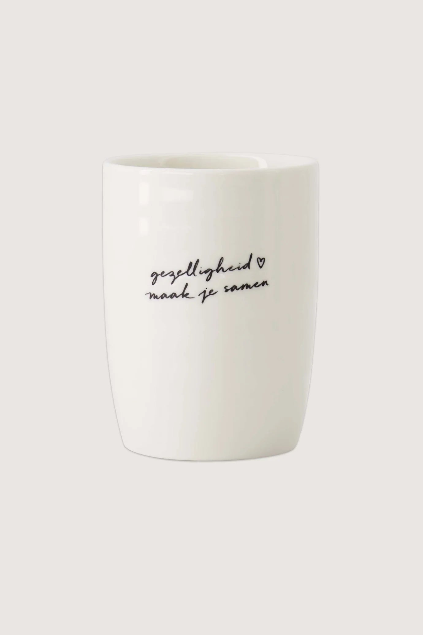 Zusss - koffie mok gezelligheid - white/black