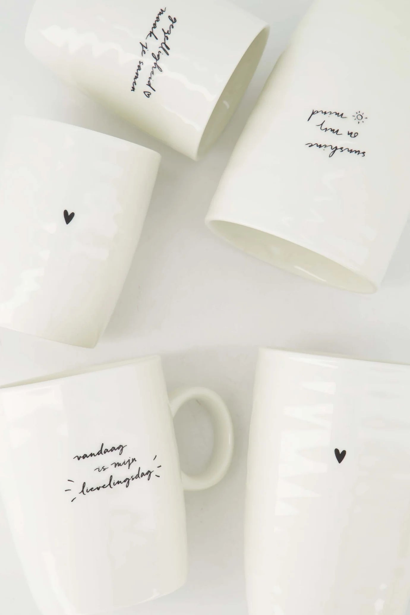 Zusss - koffie mok gezelligheid - white/black