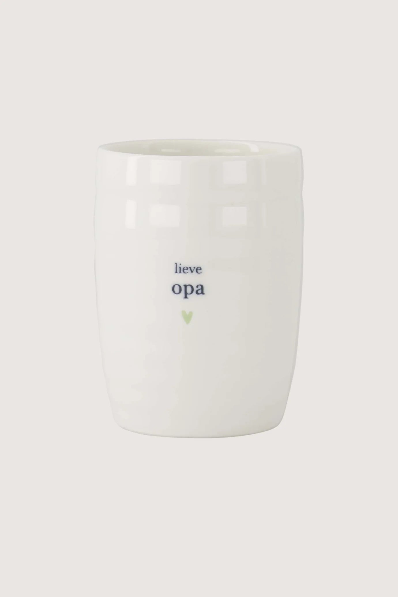 Zusss - koffie mok lieve opa - wit/licht groen