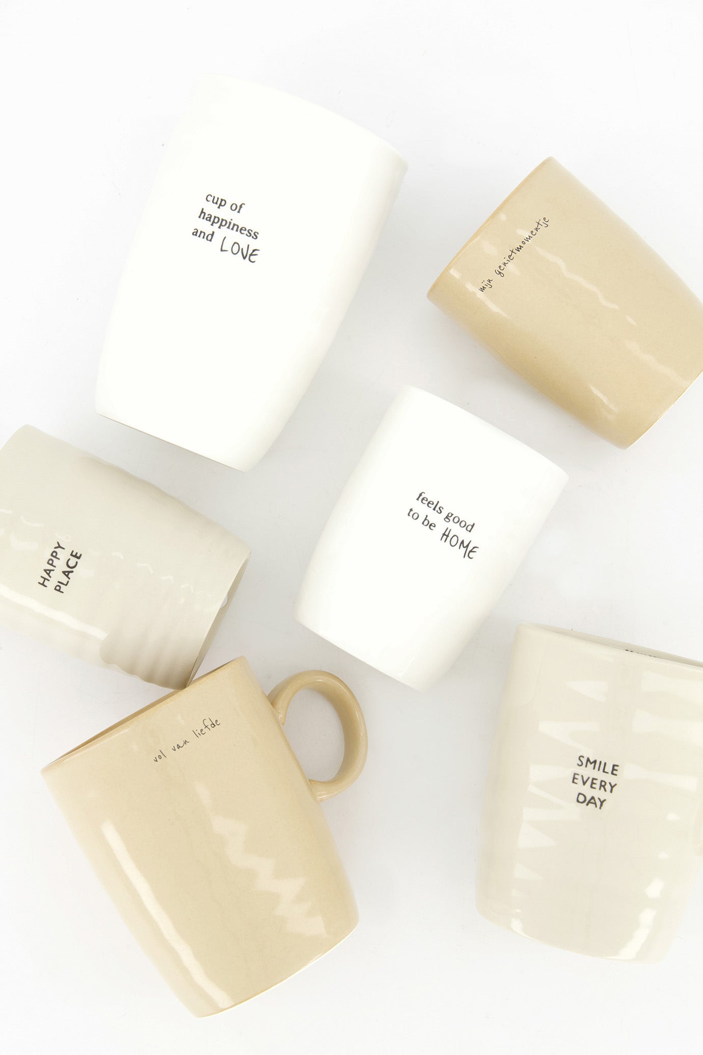 Zusss - coffee mug feels good - white/black