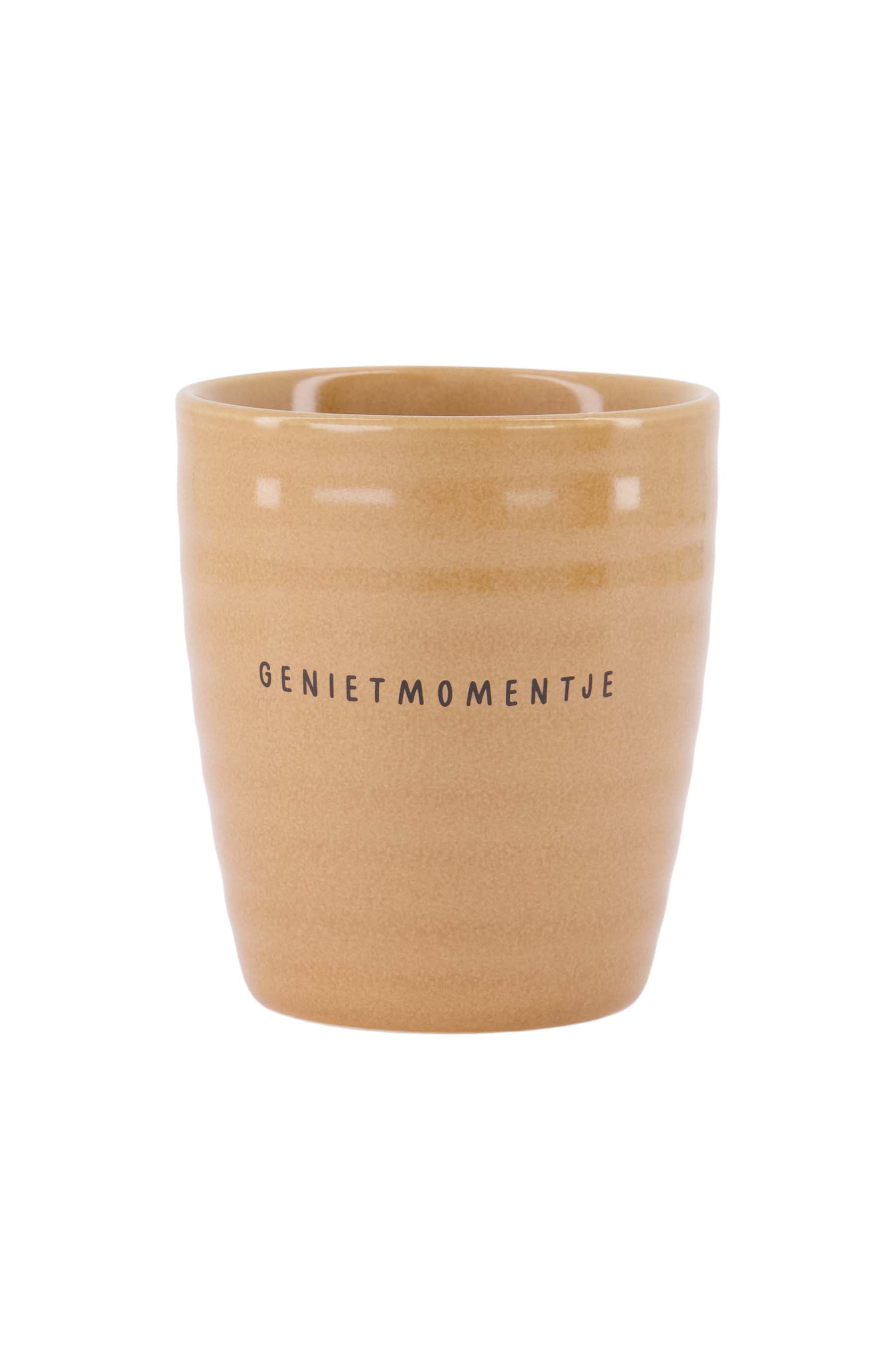 Zusss - coffee mug genietmomentje - camel