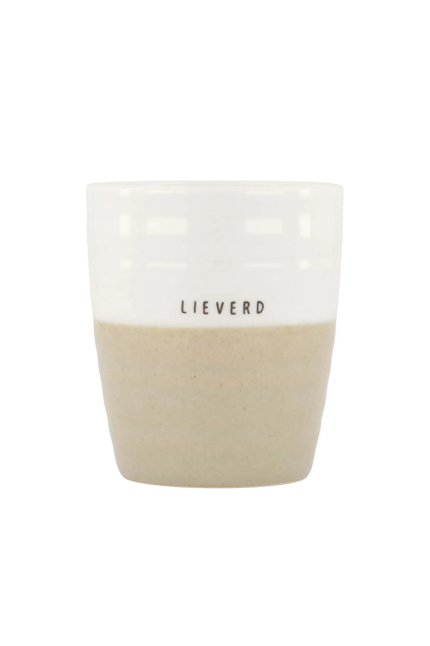 Zusss - koffiemok lieverd - wit/zand
