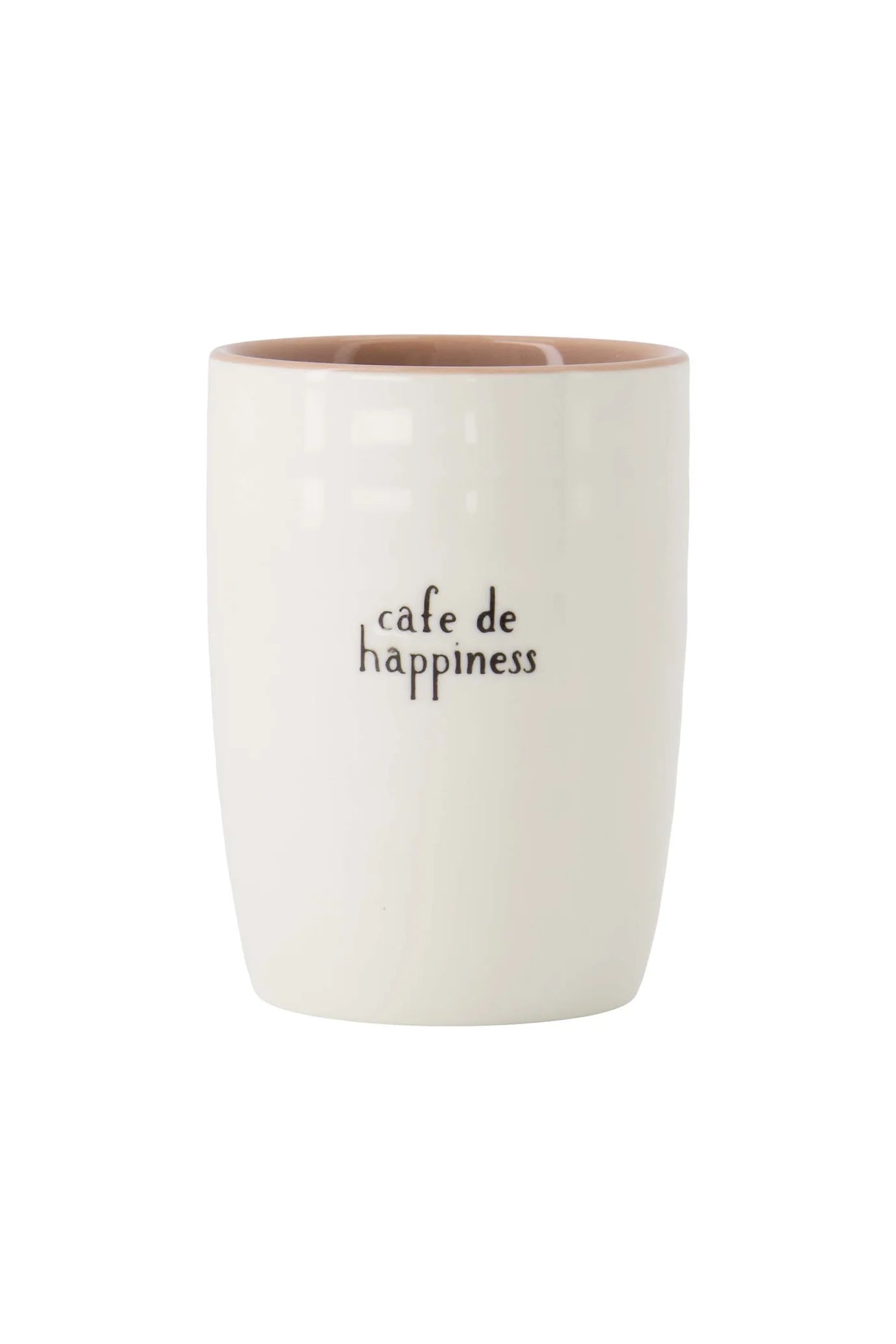 Zusss - koffiemok cafe de happiness - wit/zwart