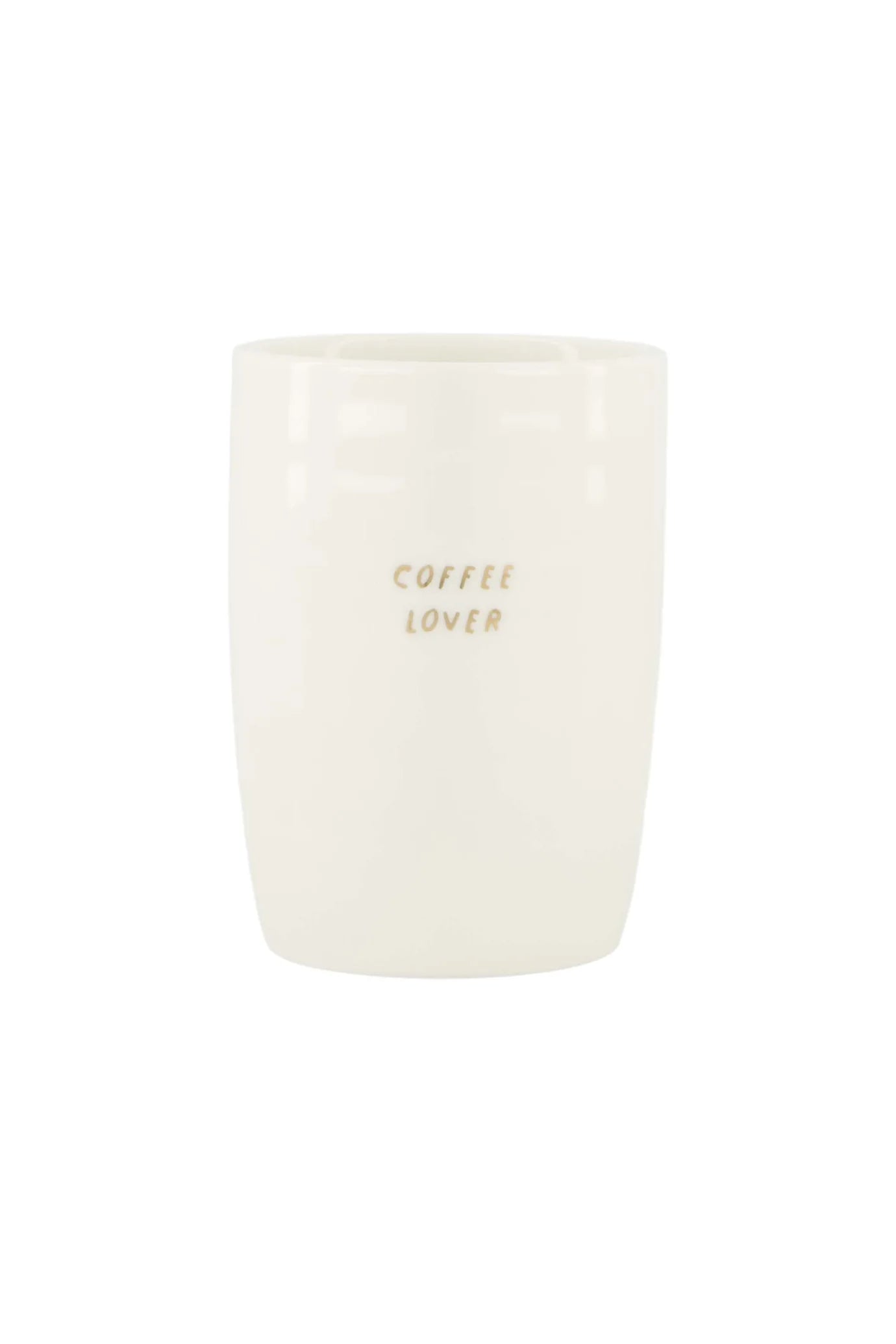 Zusss - koffiemok coffee lover - wit/goud