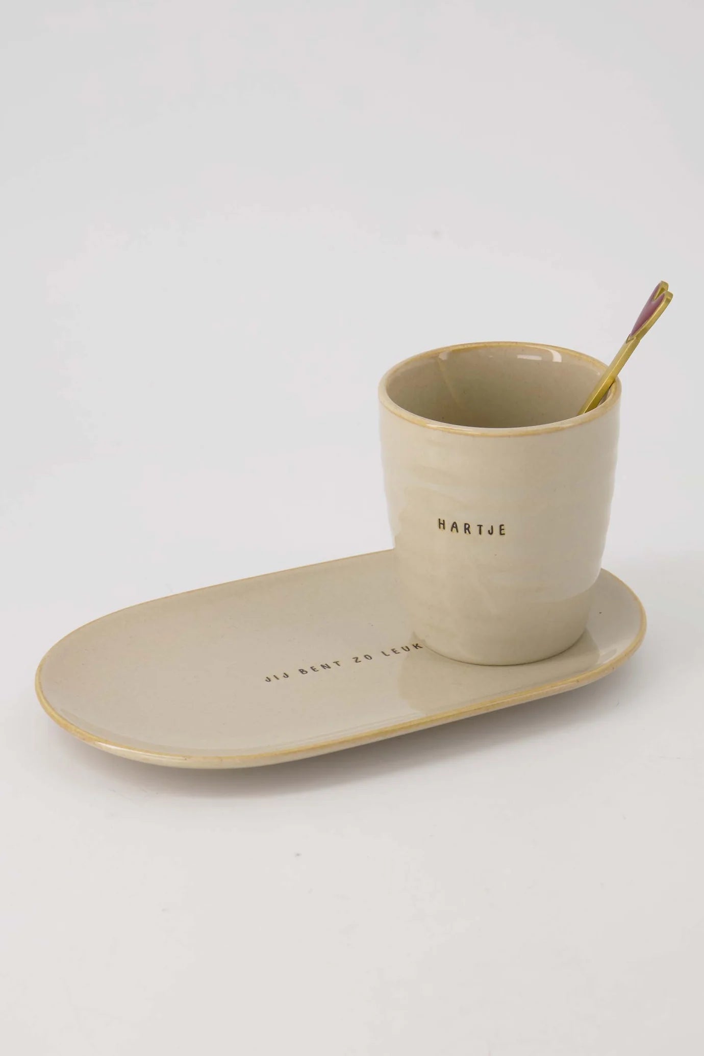 Zusss - koffiemok hartje - zand