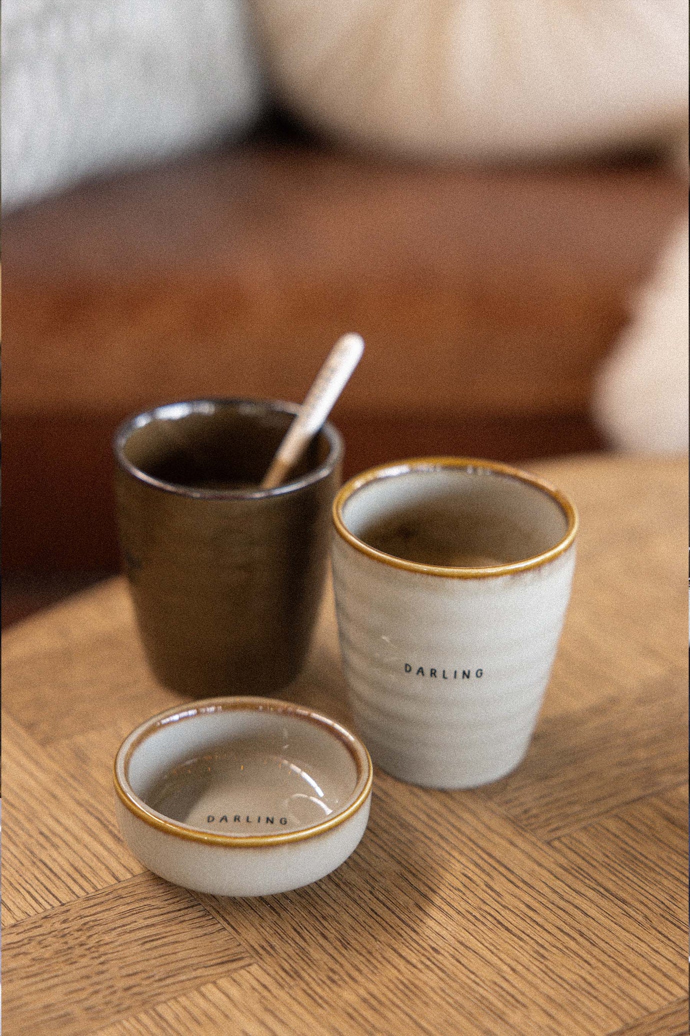 Zusss - koffiemok enjoy - bruin