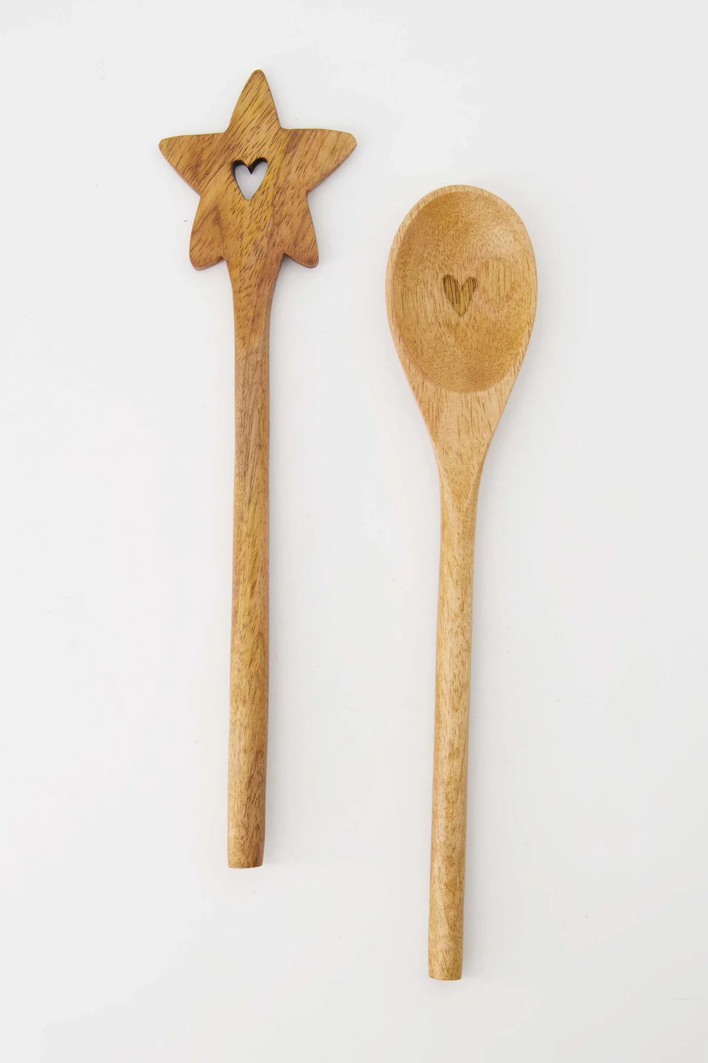 Zusss - lepel hout ster - naturel