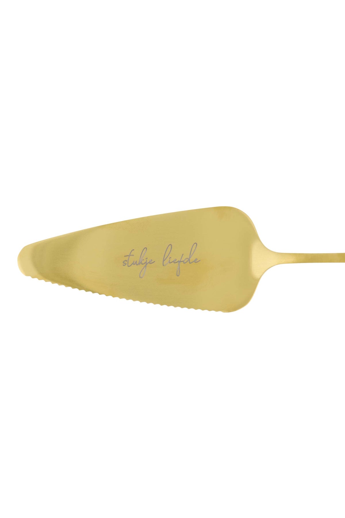 Zusss - cake server and knife heart - gold