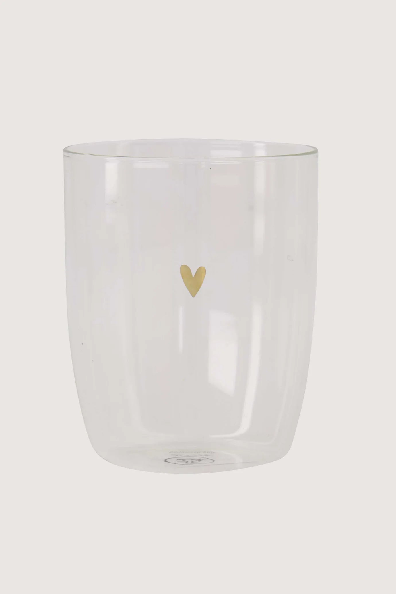Zusss - drinkglas hartje - transparant