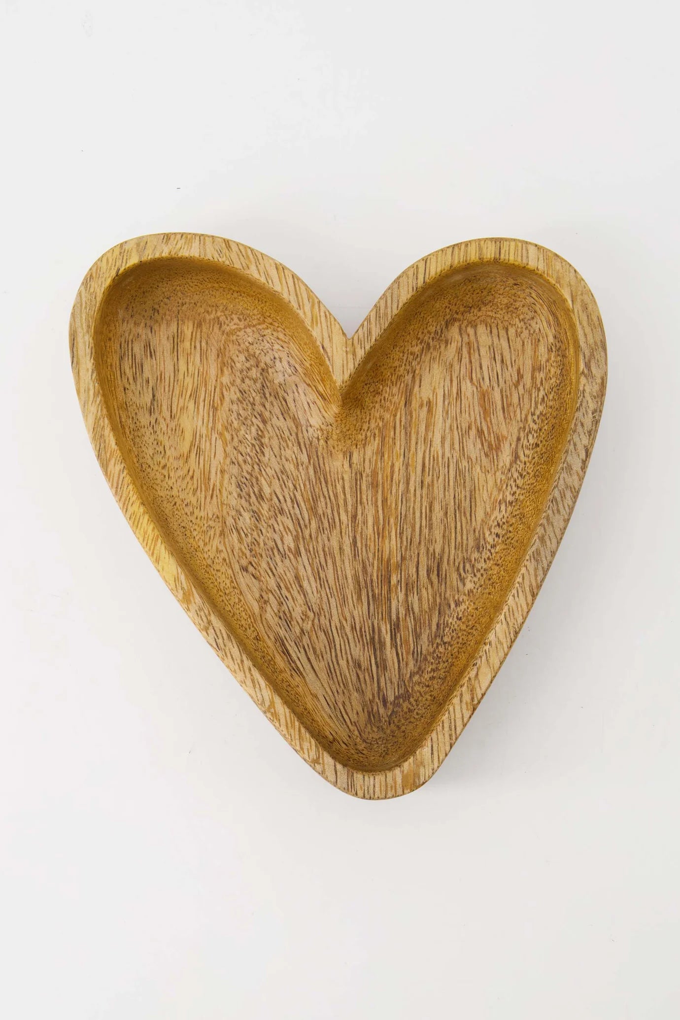 Zusss - houten kom hartje M - naturel