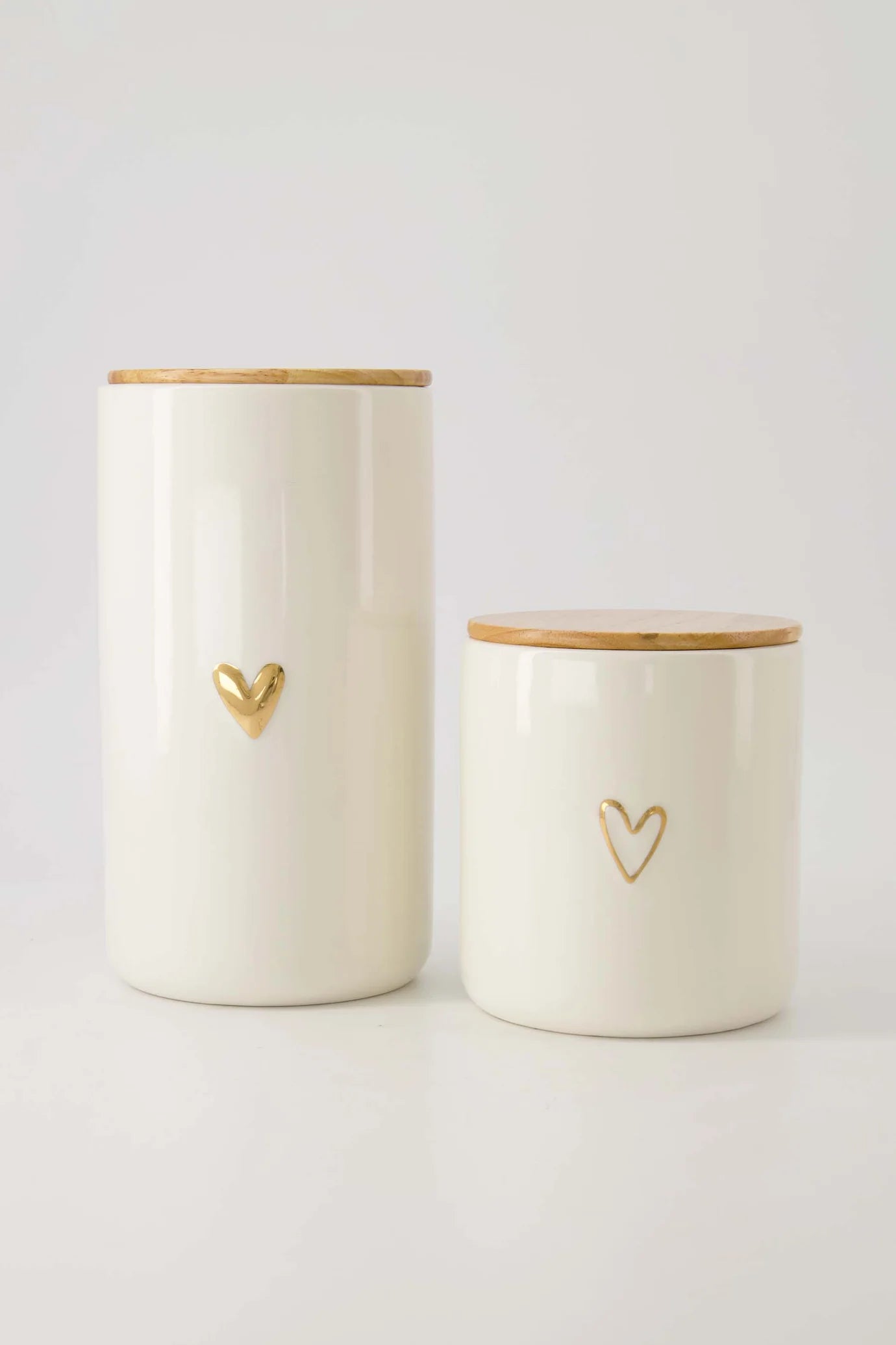 Zusss - voorraadpot met deksel keramiek L - wit/goud (kopie)