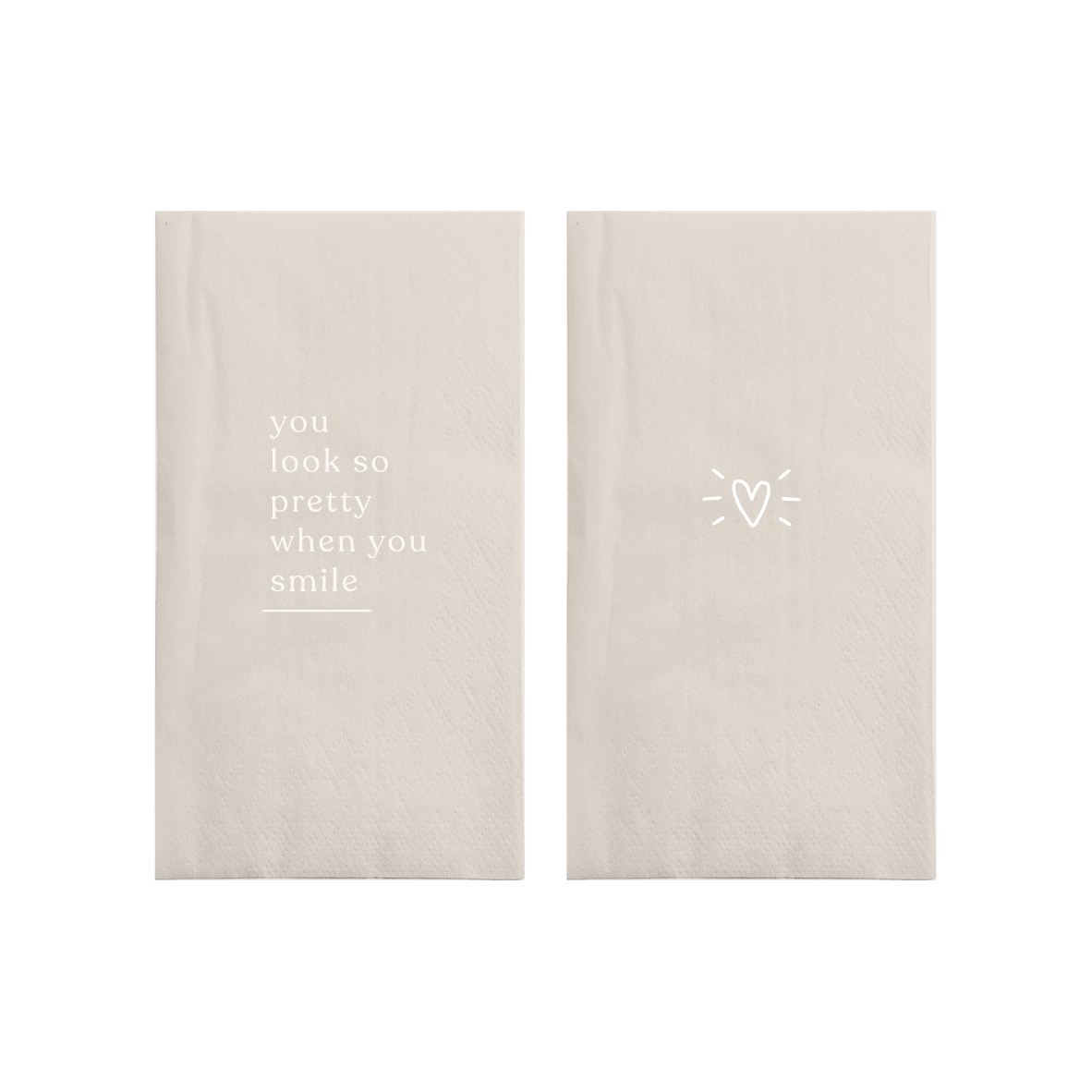 Zusss - servetten rechthoek smile - sand