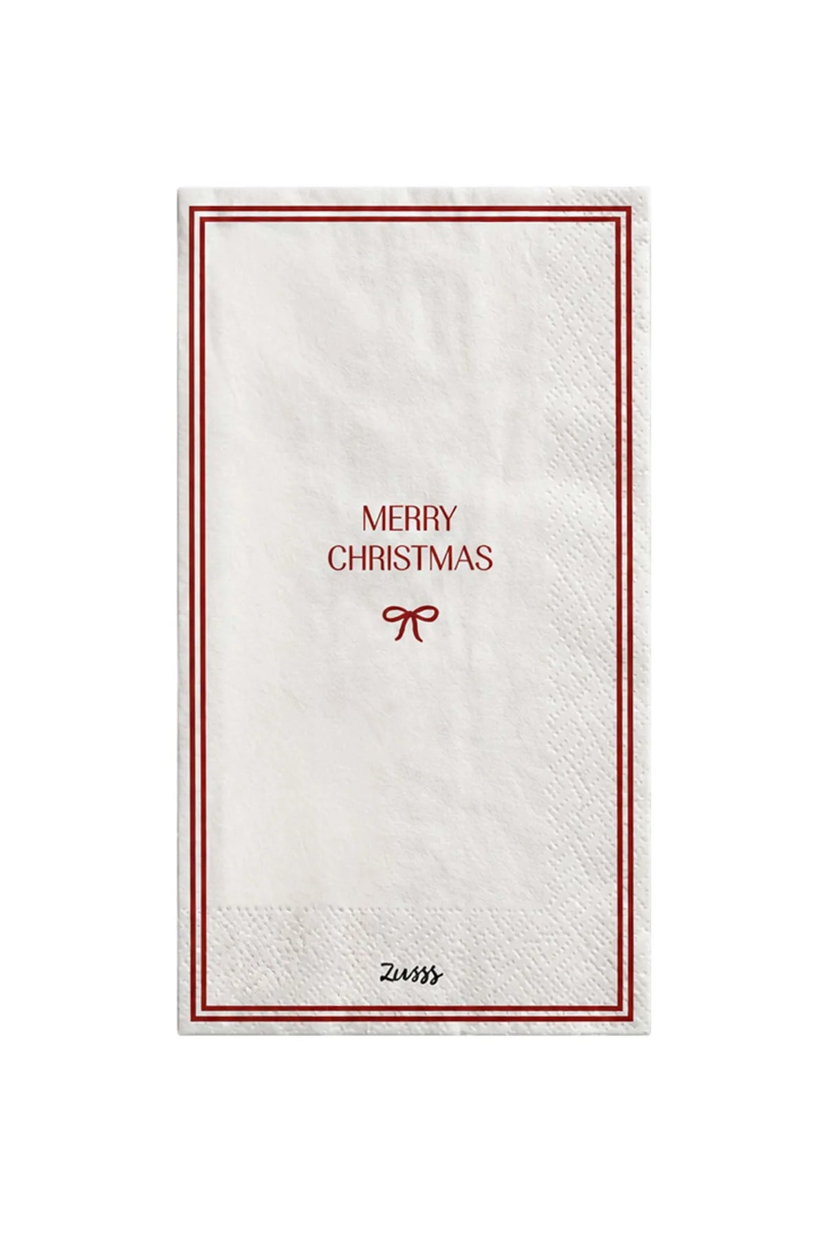 Zusss - servetten rechthoek merry christmas