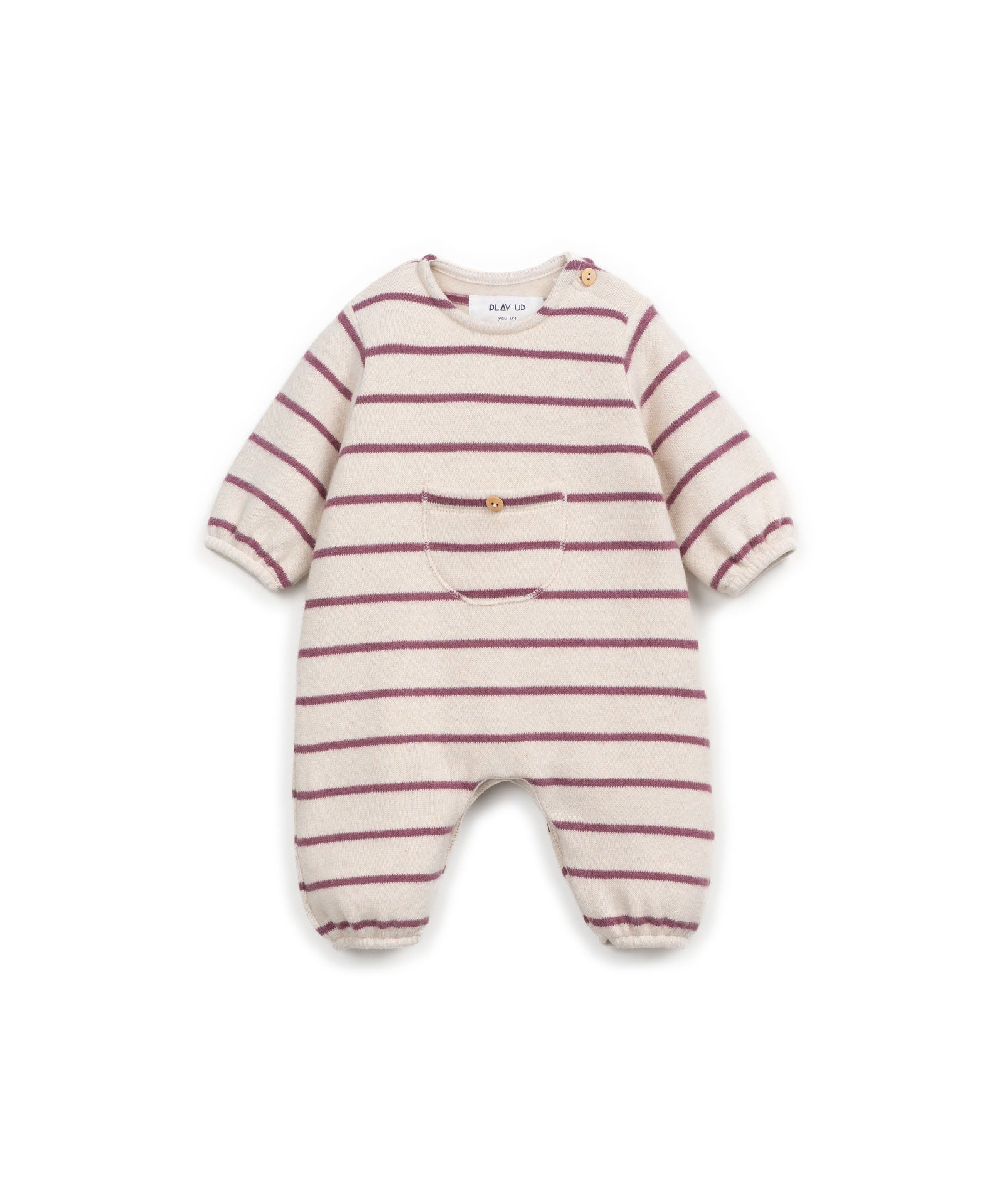 Play Up - striped flamé jersey jumpsuit - amora