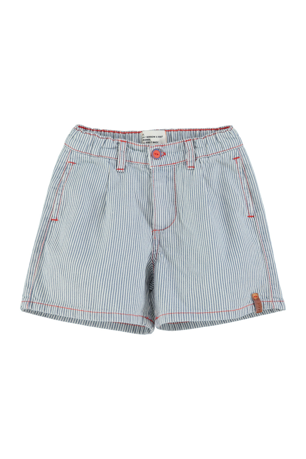 Piupiuchick - boy shorts - ecru with indigo stripes