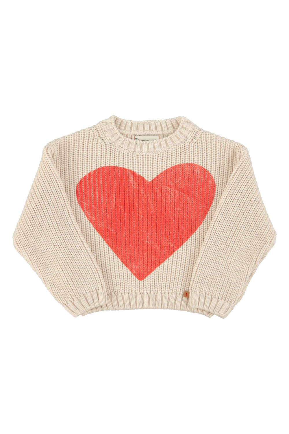 Piupiuchick - knitted sweater - ecru with print