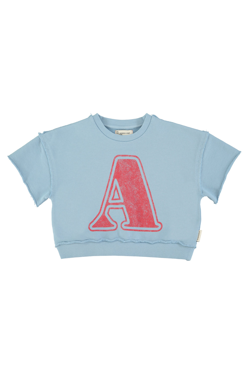 Piupiuchick - short sleeve sweatshirt - blue with A print