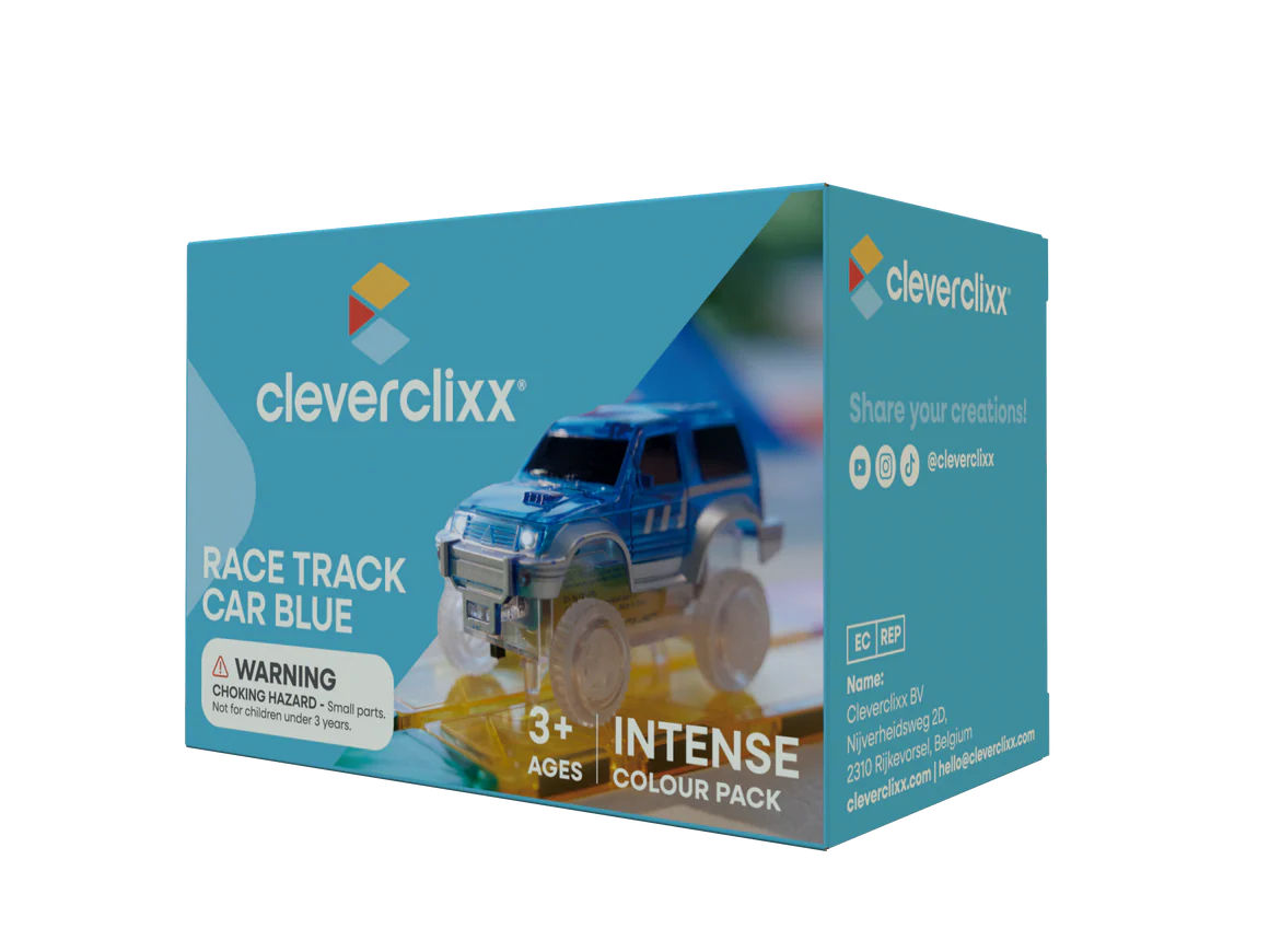 Cleverclixx - race auto blauw