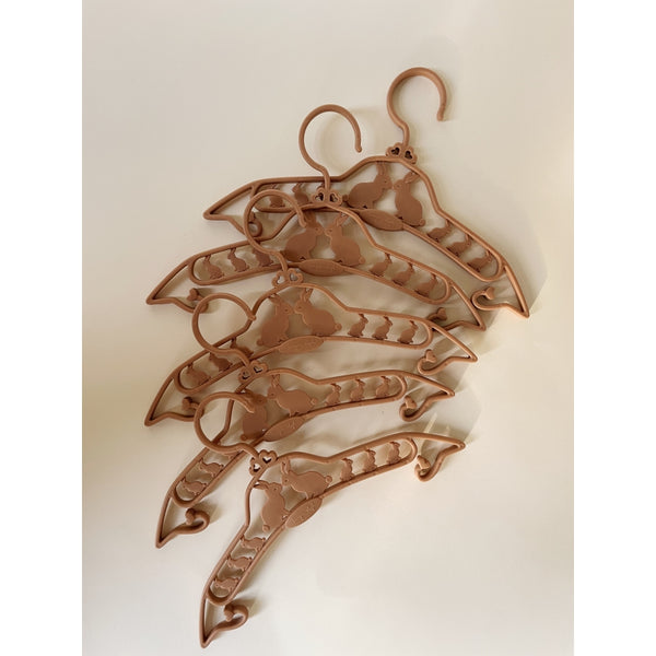 Konges Slojd - 5 pack kids hanger bunny - caramel