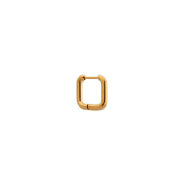 Label Kiki - square hoop gold