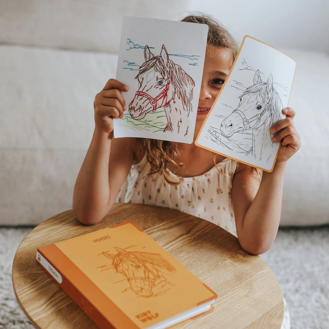 Kidywolf - kidydraw pad 8+ refill - paarden