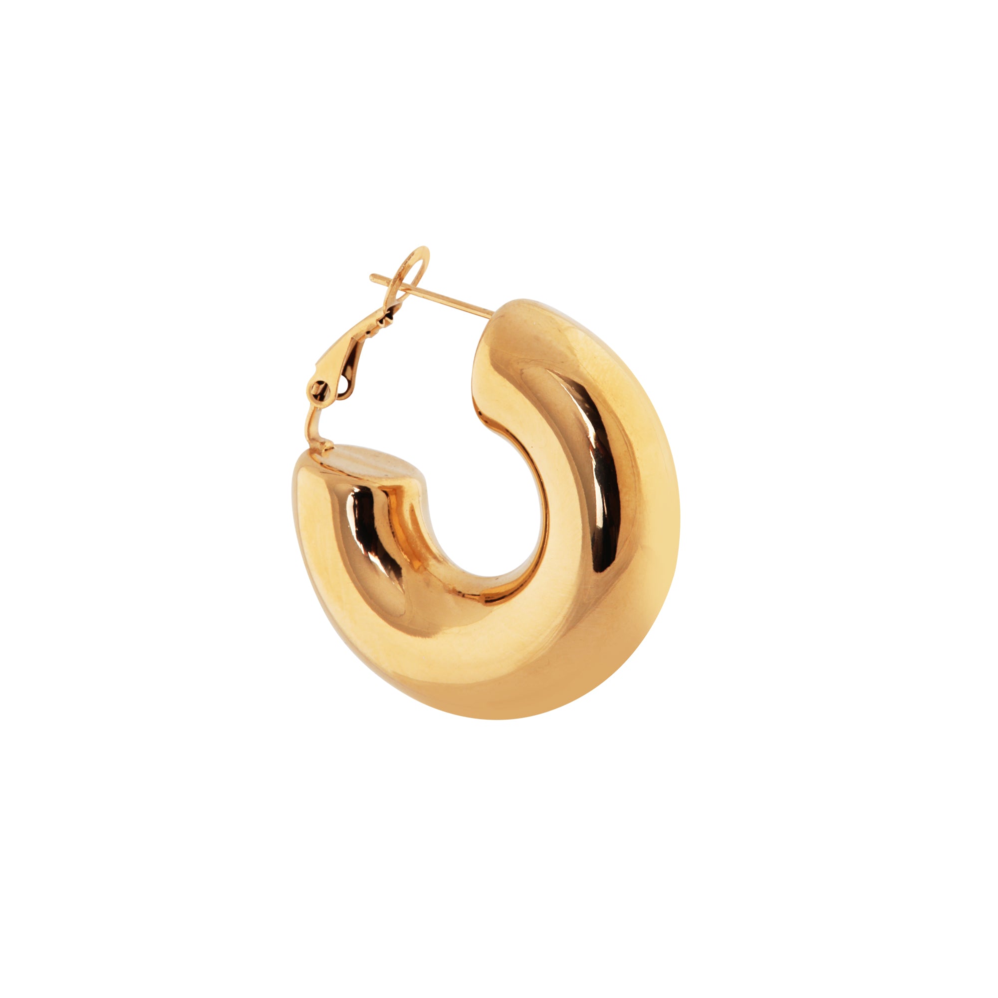 Label Kiki - perfect statement hoop gold