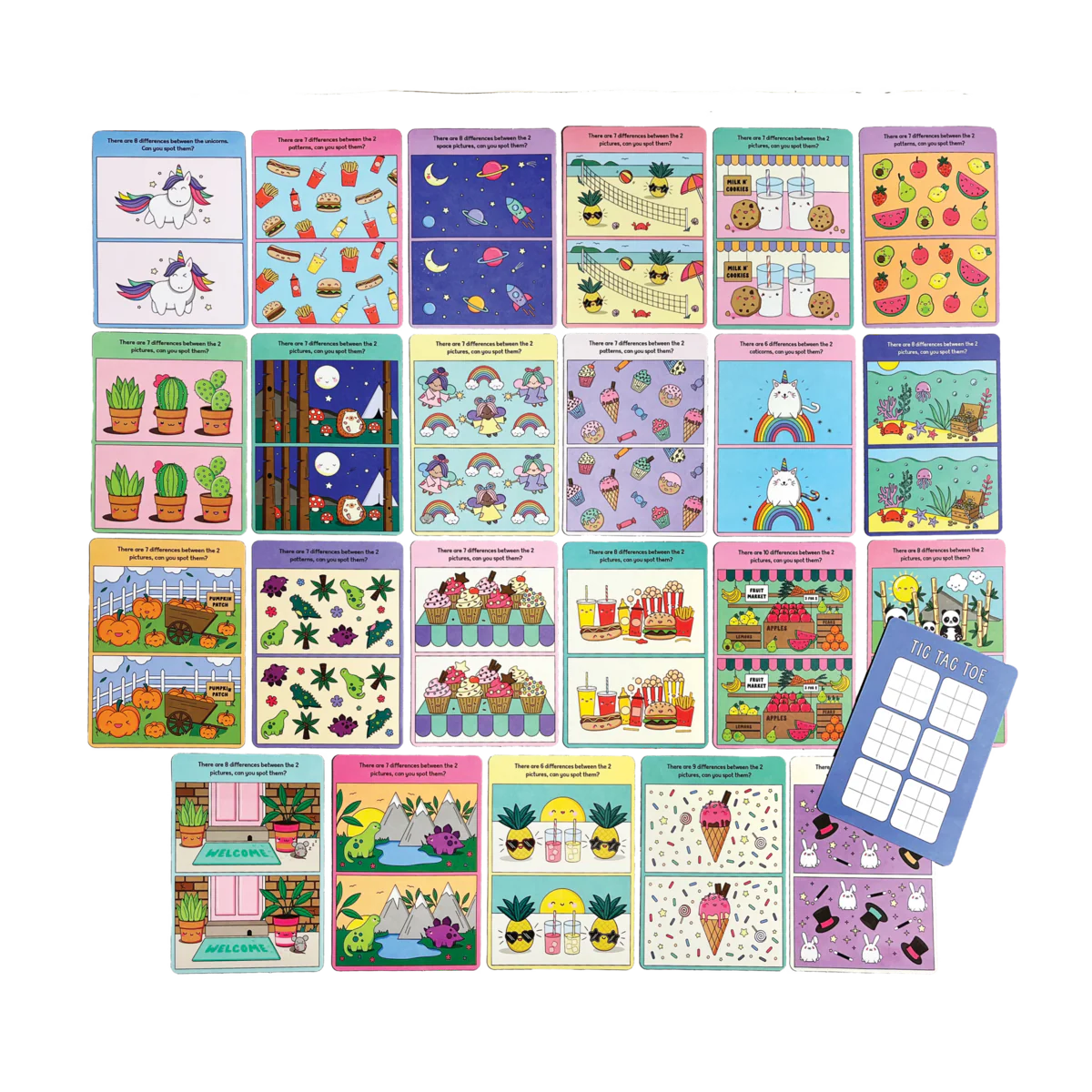 Ooly - paper games activity cards - spot the difference