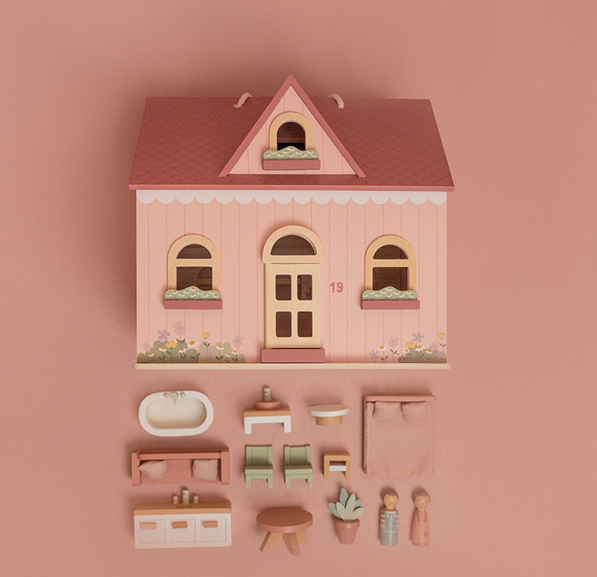 Little Dutch - draagbaar houten poppenhuis