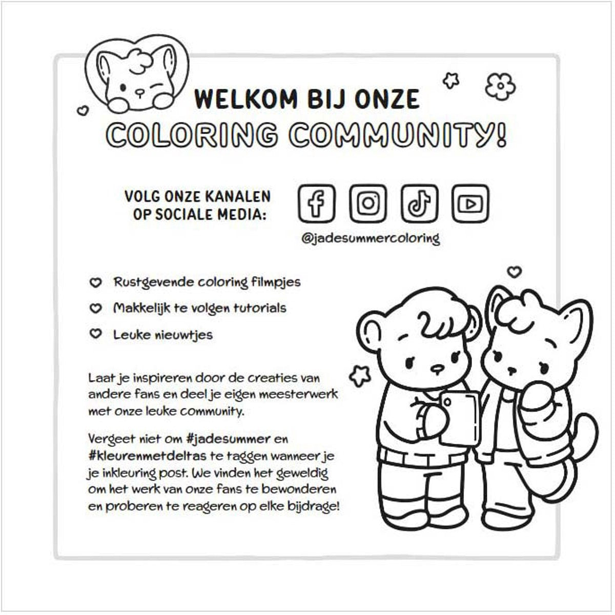 Deltas - kleurboek - Cozy Europe - Comfy kleurboek Jade Summer