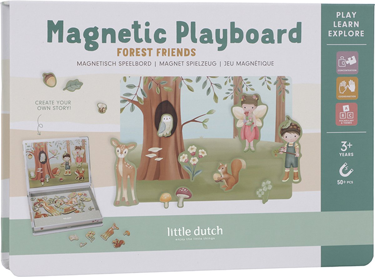 Little Dutch - magnetisch speelbord forest friends