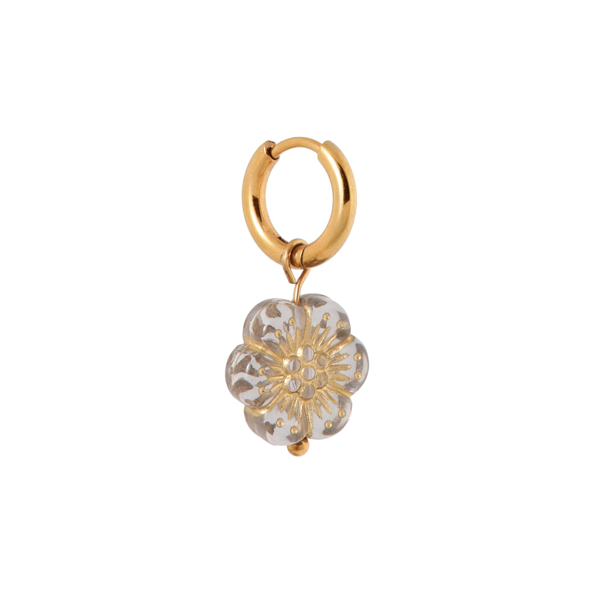 Label Kiki - desert bloom hoop gold