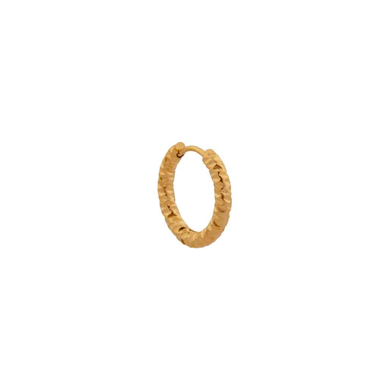 Label Kiki - bumpy hoop gold