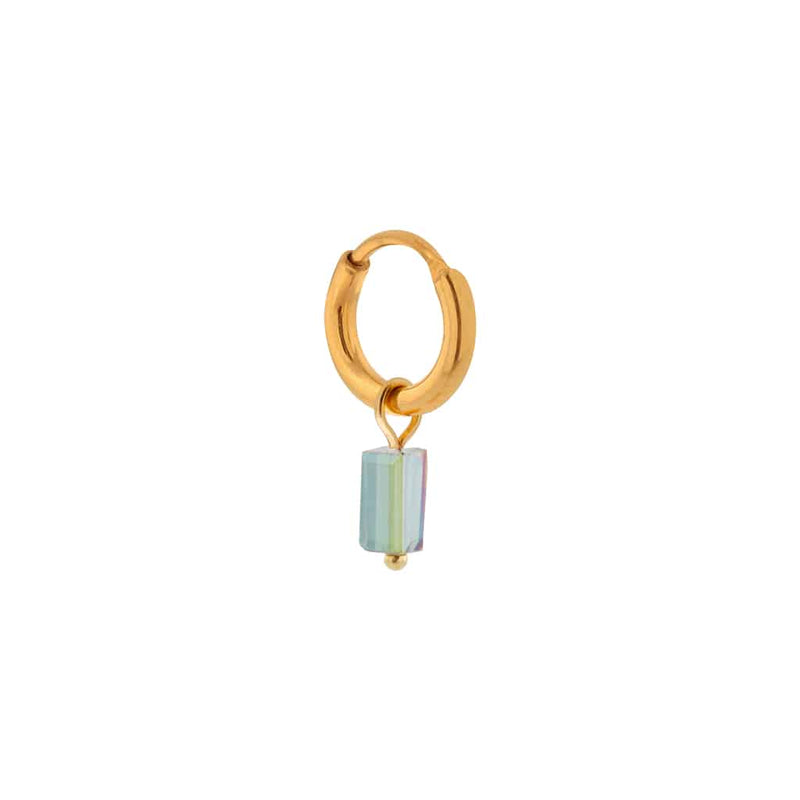 Label Kiki - rough diamond hoop gold