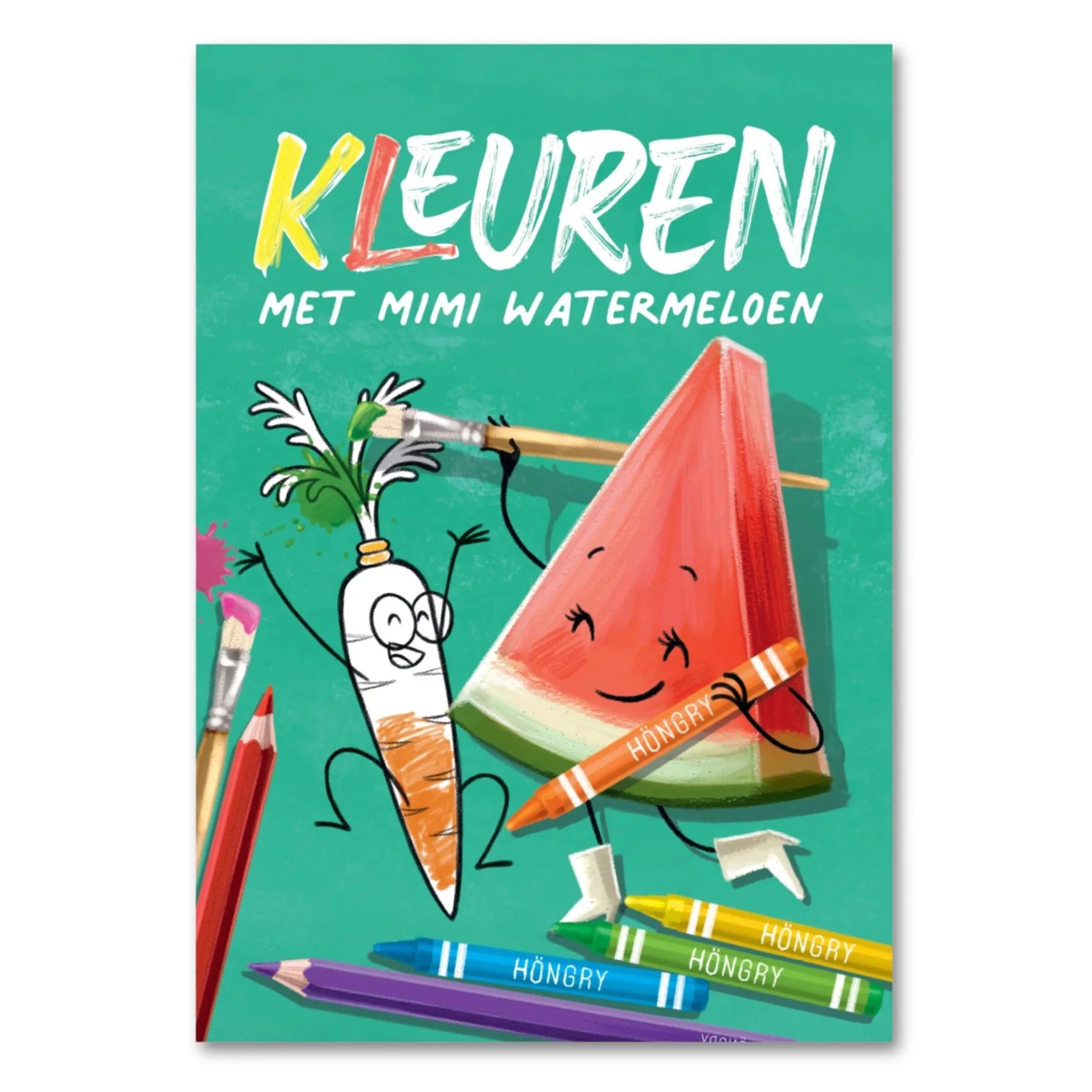 Höngry - boek - kleuren met mimi watermeloen