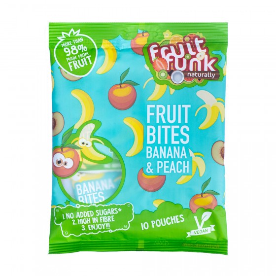 Fruitfunk - fruit bites 10st - banana peach