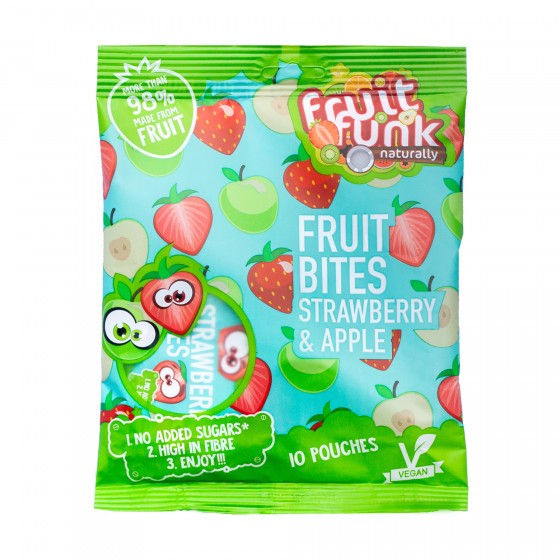 Fruitfunk - fruit bites 10st - strawberry apple