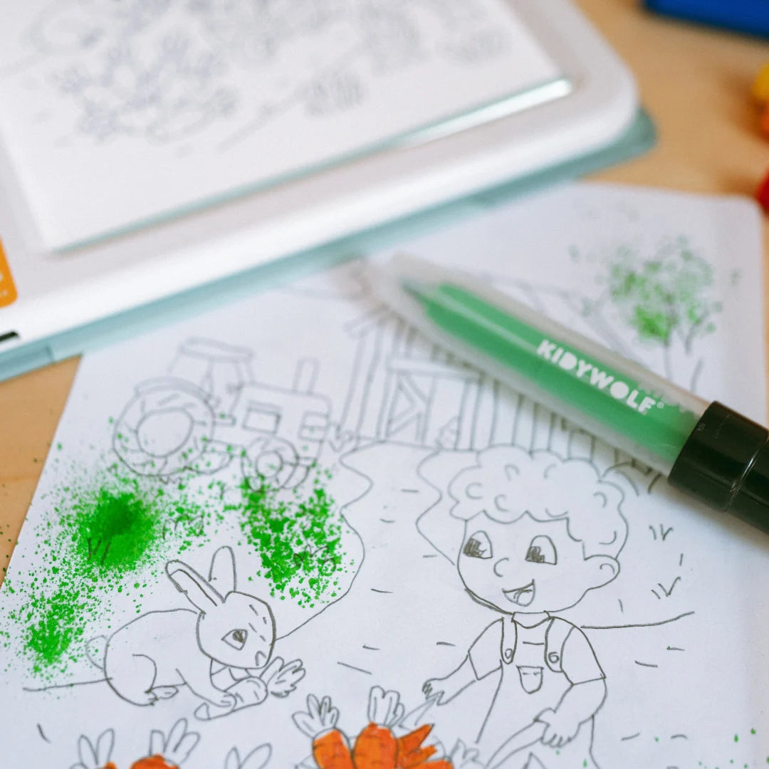 Kidywolf - kidydraw pad - kit blaasstiften