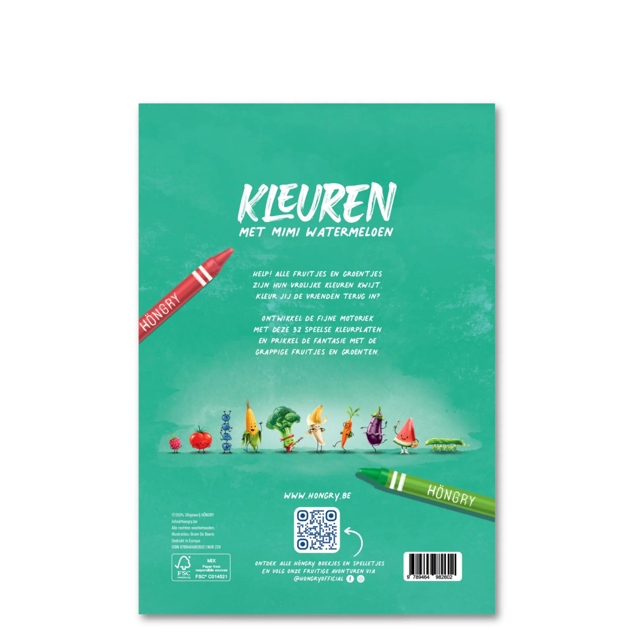 Höngry - boek - kleuren met mimi watermeloen