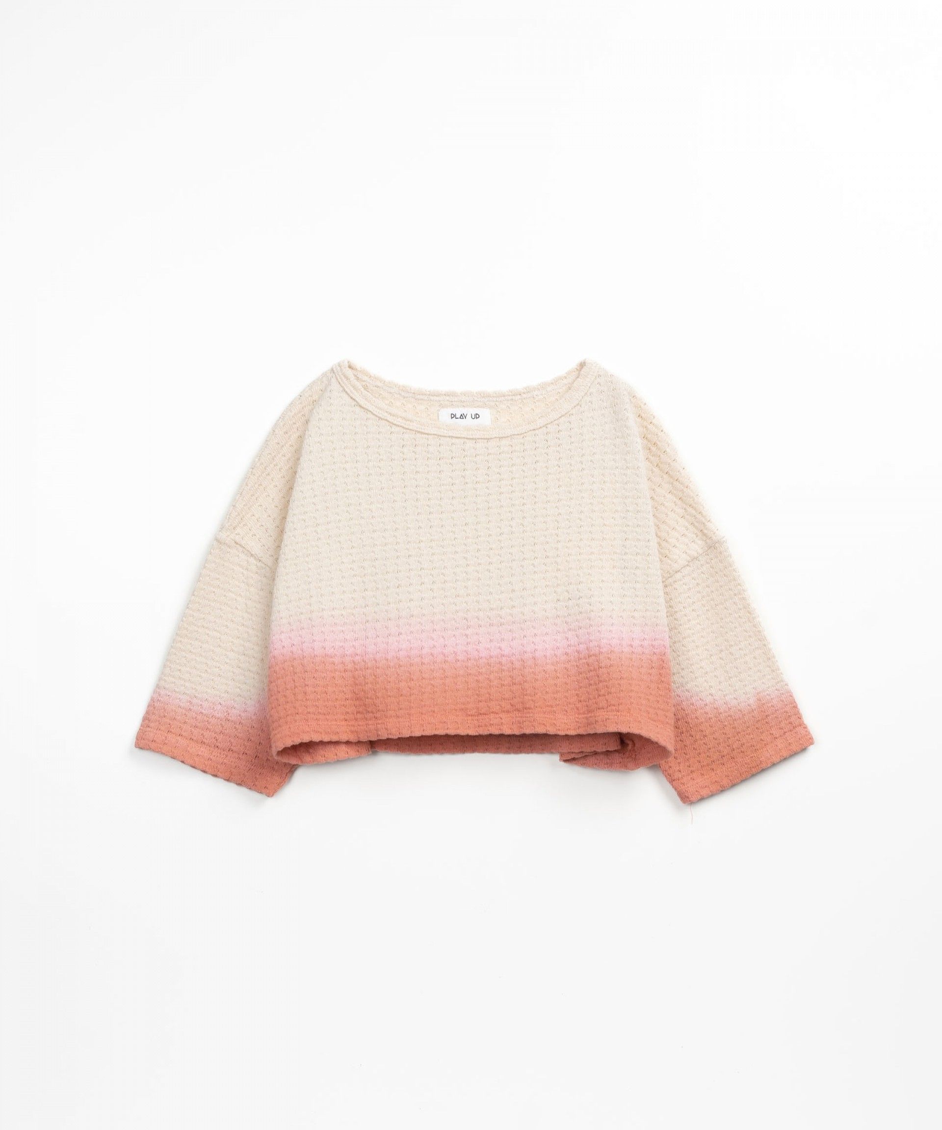 Play Up - jersey jacquard sweater - coral