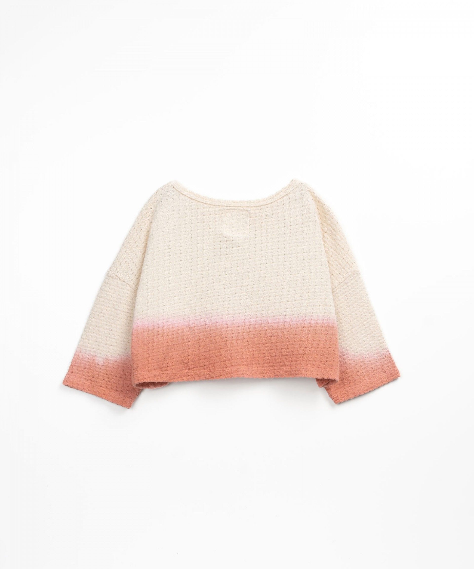 Play Up - jersey jacquard sweater - coral
