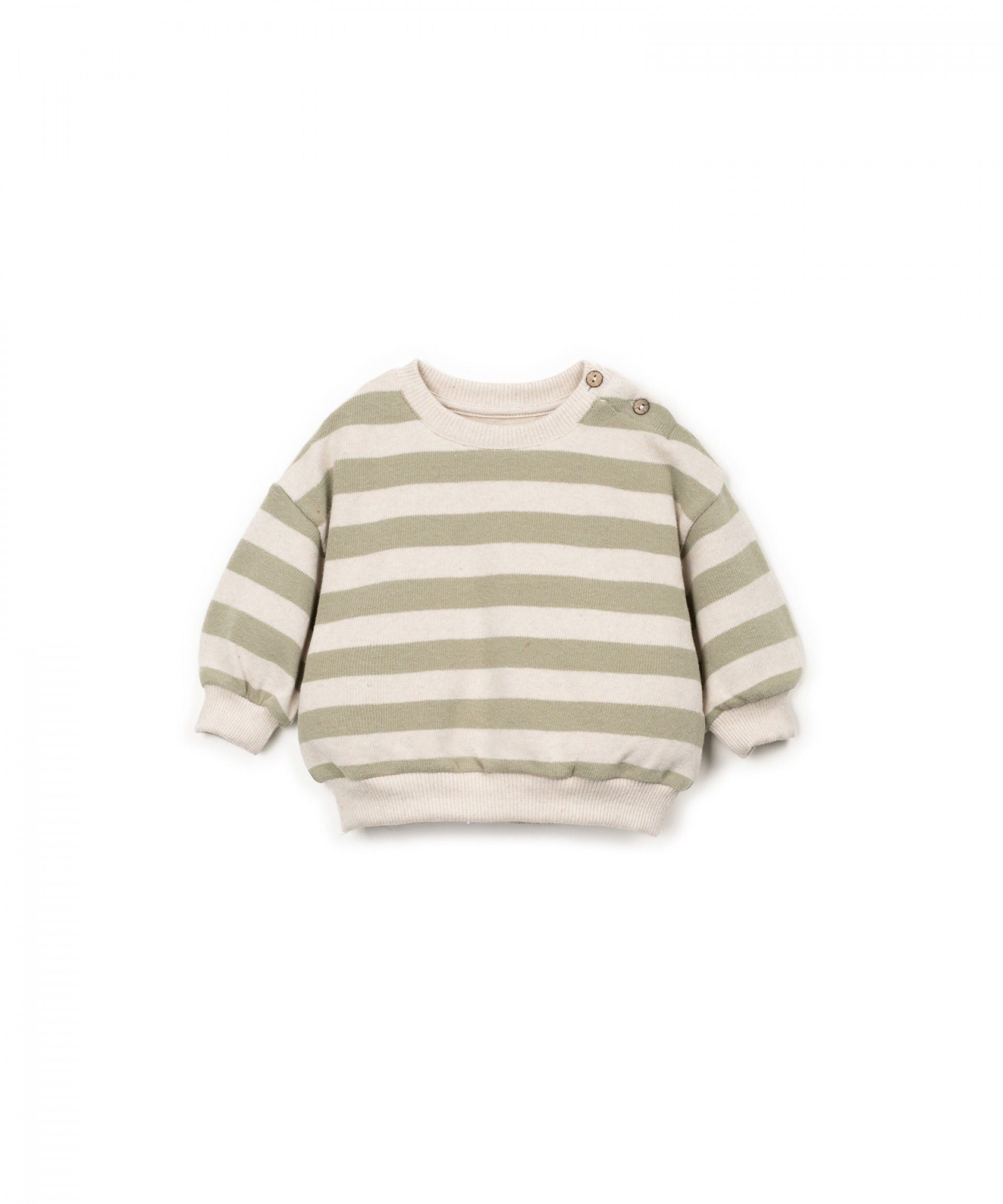 Play Up - striped jersey sweater - texture