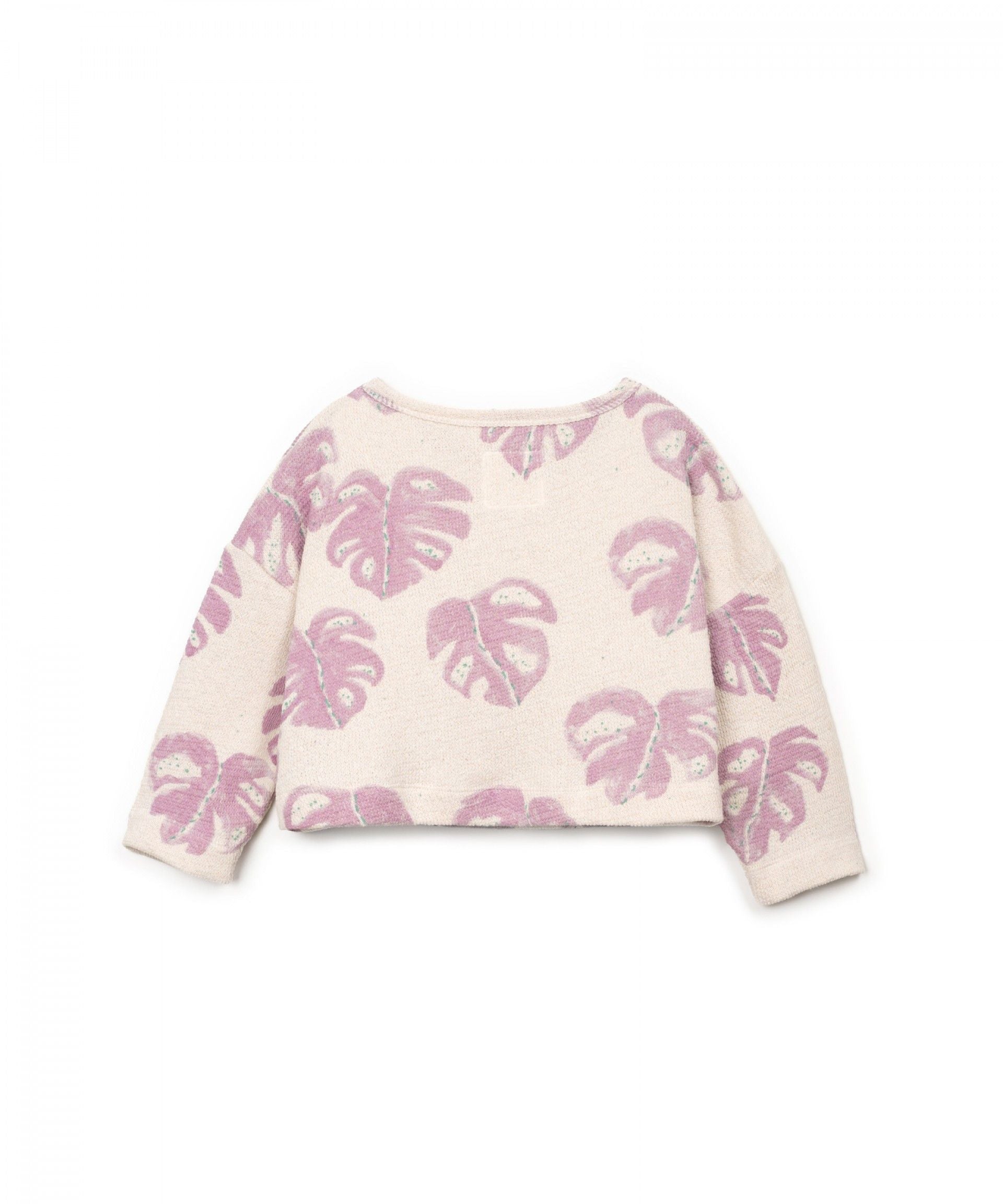 Play Up - printed embellished sweater - monstera