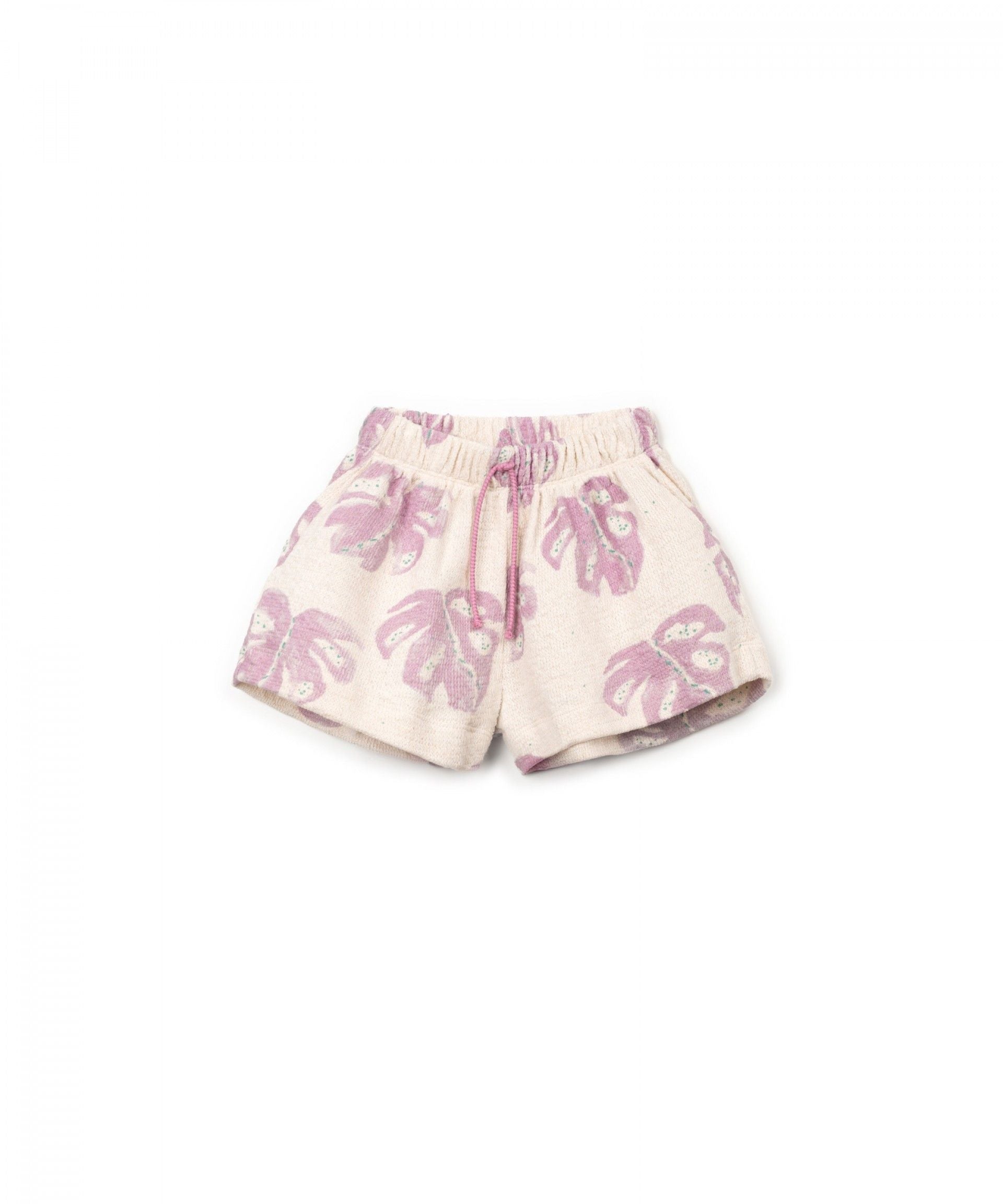 Play Up - printed embellished shorts - monstera