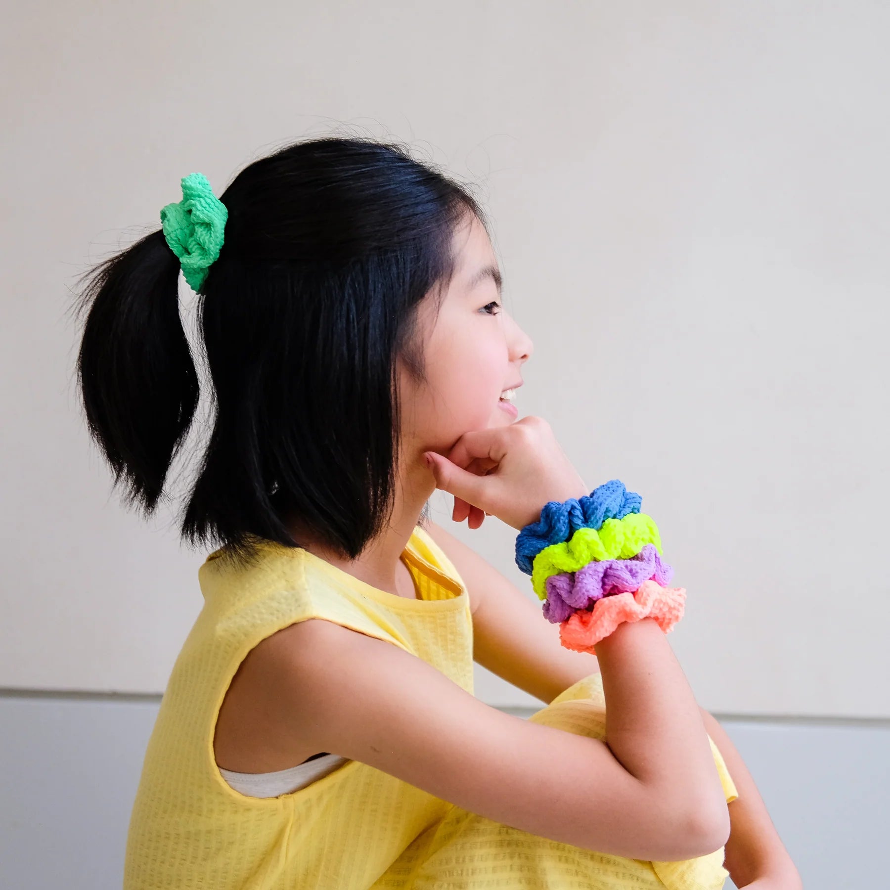 Mimi & Lula - kreukel scrunchies - neon