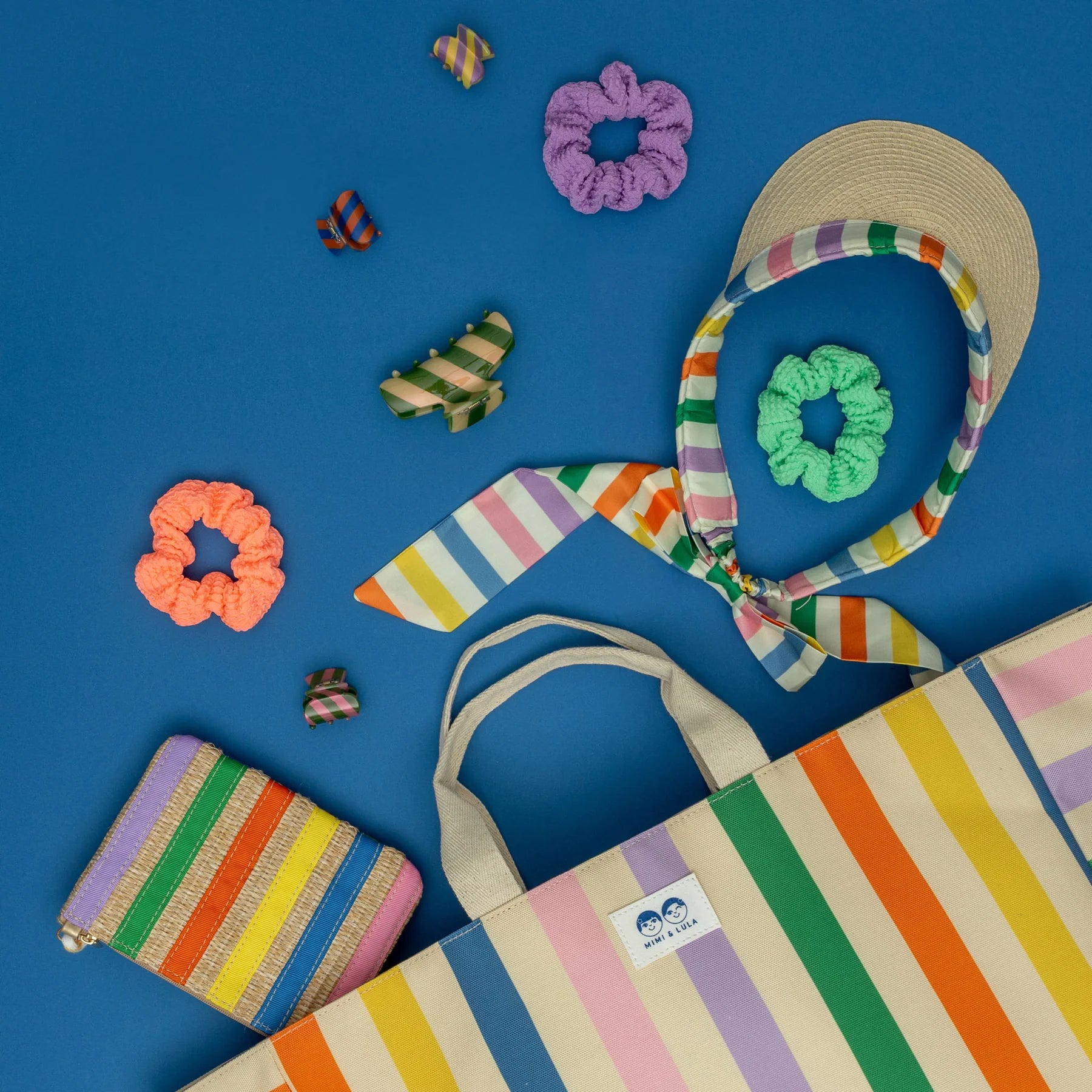 Mimi & Lula - kreukel scrunchies - neon